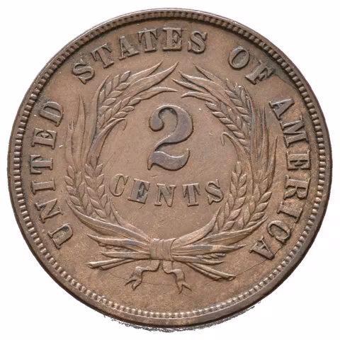 2 Cent 1869, KM.94, pěkná zachovalost