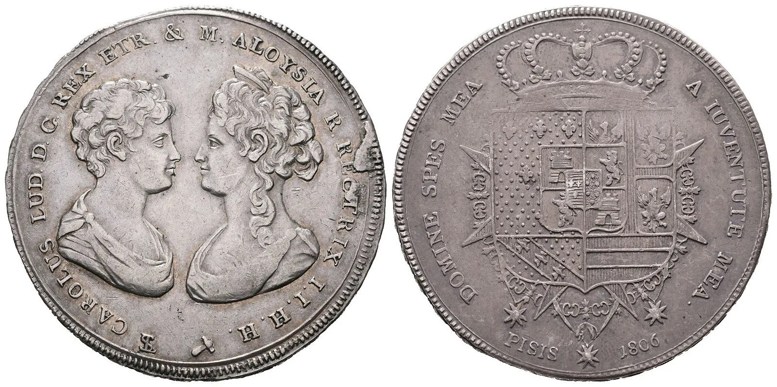 Itálie - Toskánsko, Carolo Ludovico a Maria Louisa, 1803 - 1807 — 1