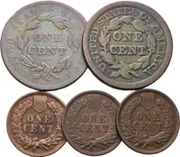 USA, Soubor 1 Centů 1838 - 1904 - fotografie 2