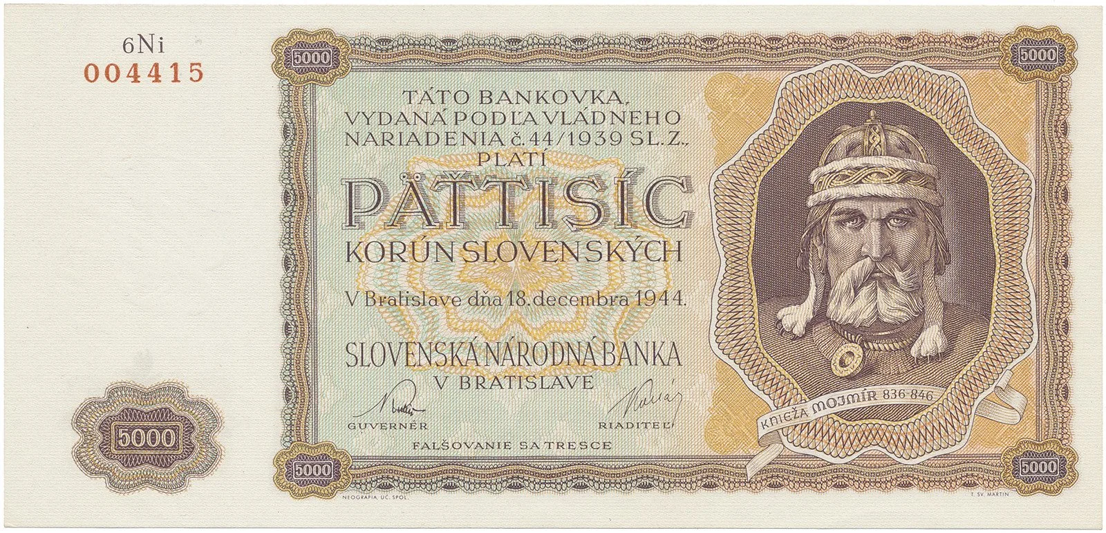 Slovenský stát, 1939 - 1945 — 1