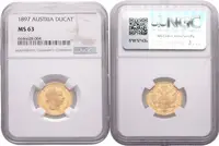 Dukát 1897, NGC MS 63 - fotografie 3