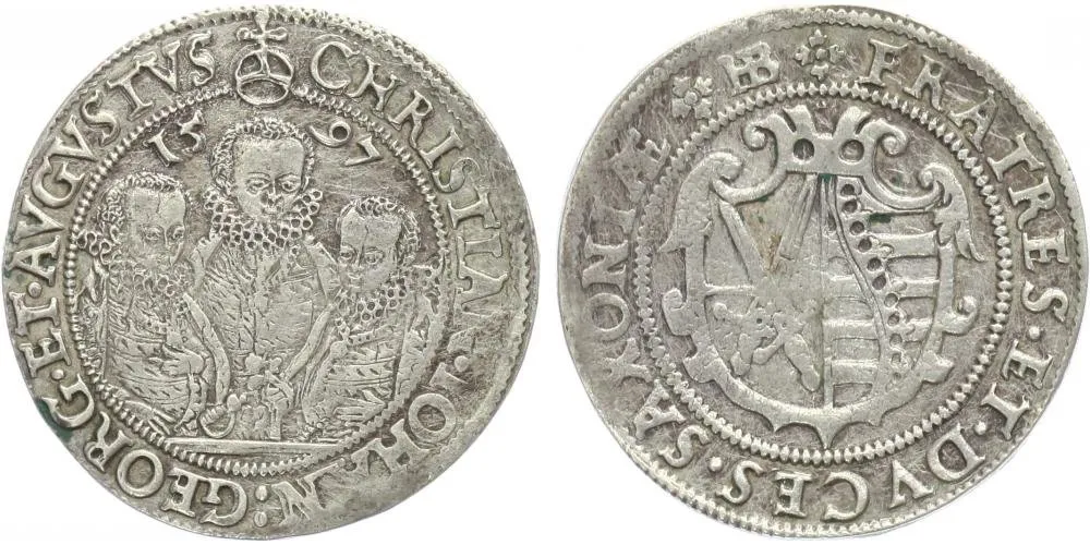 Sasko, Christian II., Johann Georg I. a August, 1591 - 1611 — 1