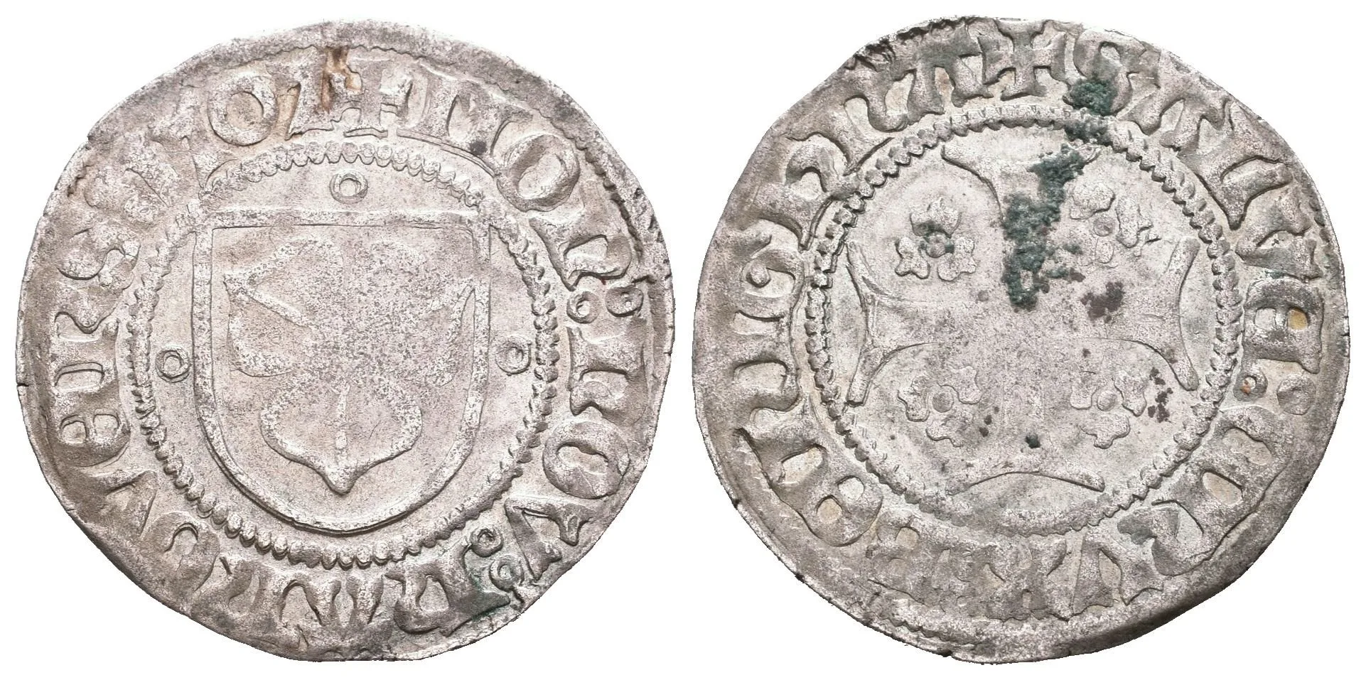 Křížový groš 1501, Buck/Meier 88, pěkná zachovalost, patina, oxidace — 1