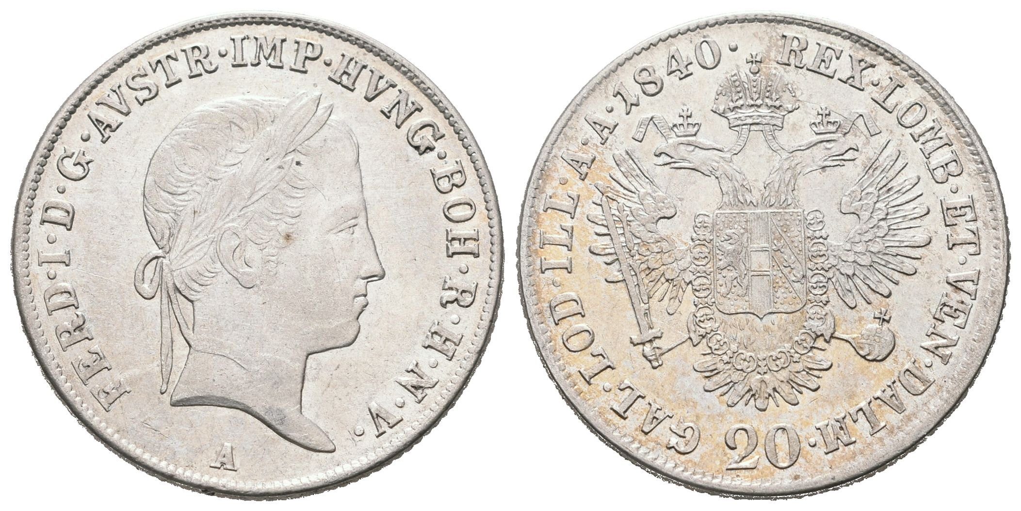 Ferdinand V., 20 Krejcar 1840 A, Vídeň