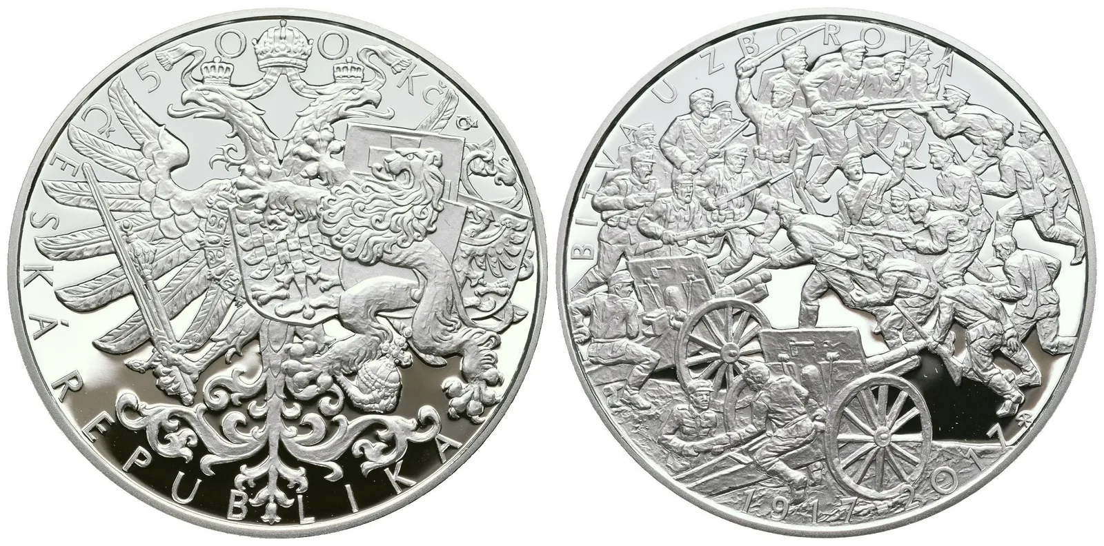 500 Kč 2017 - Bitva u Zborova, PROOF