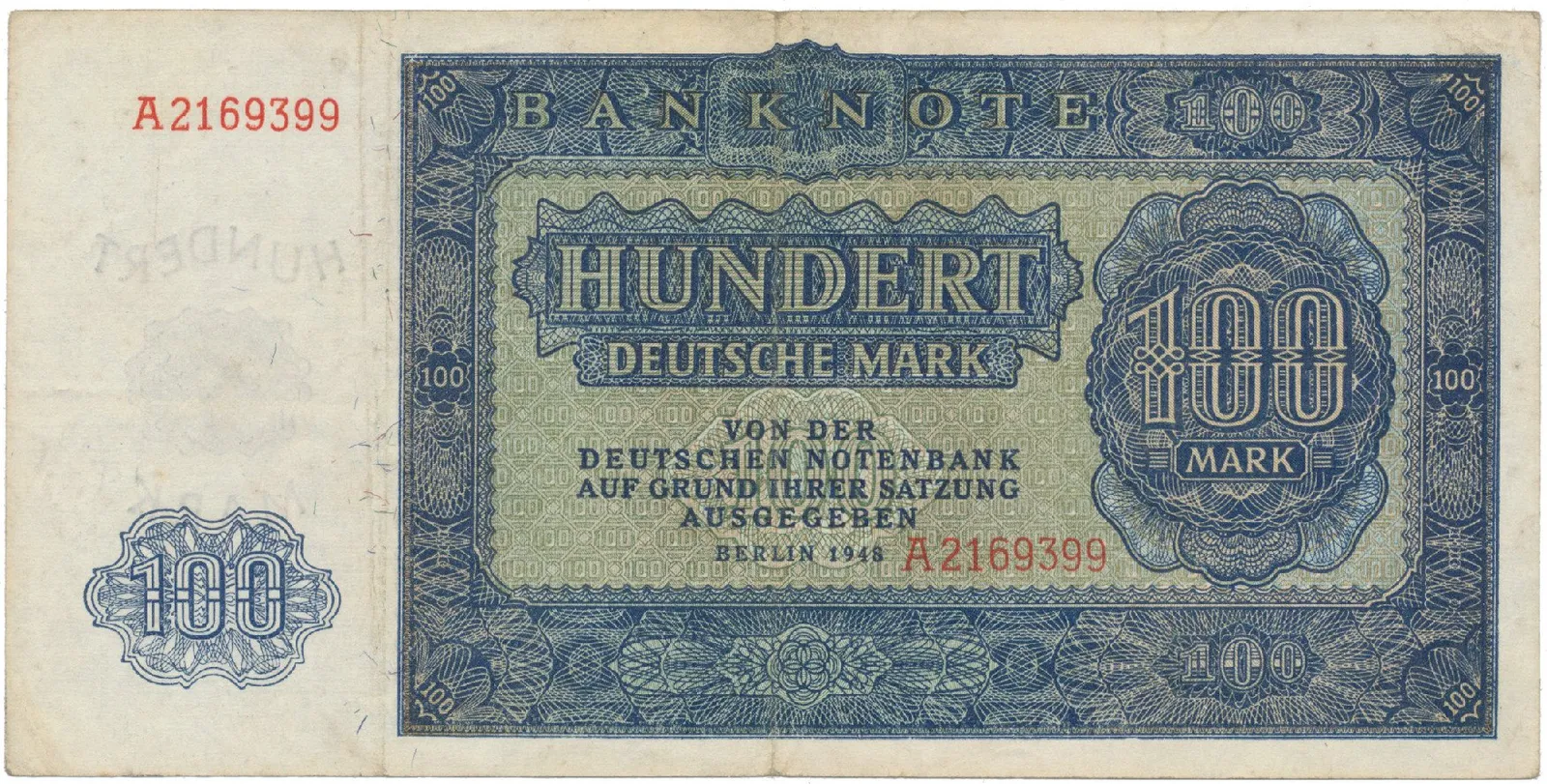 Německo - NDR, 100 DM 1948, Ros.346