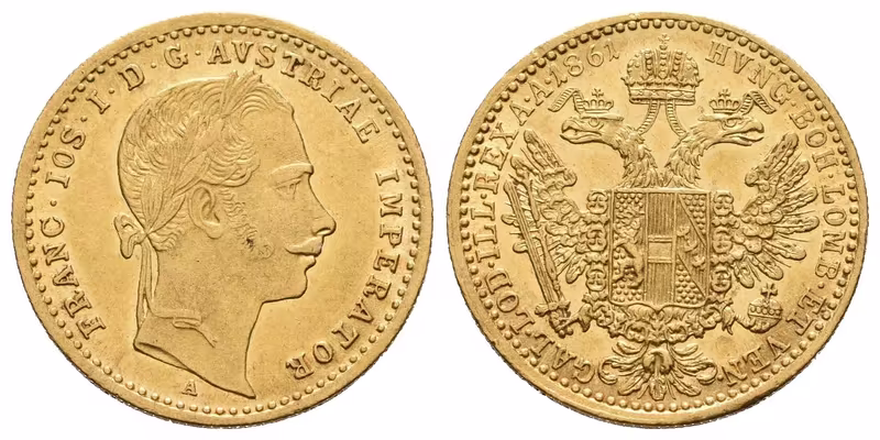 Dukát 1861 A, Vídeň