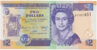 Belize, 2 Dollars 2017, P.66f