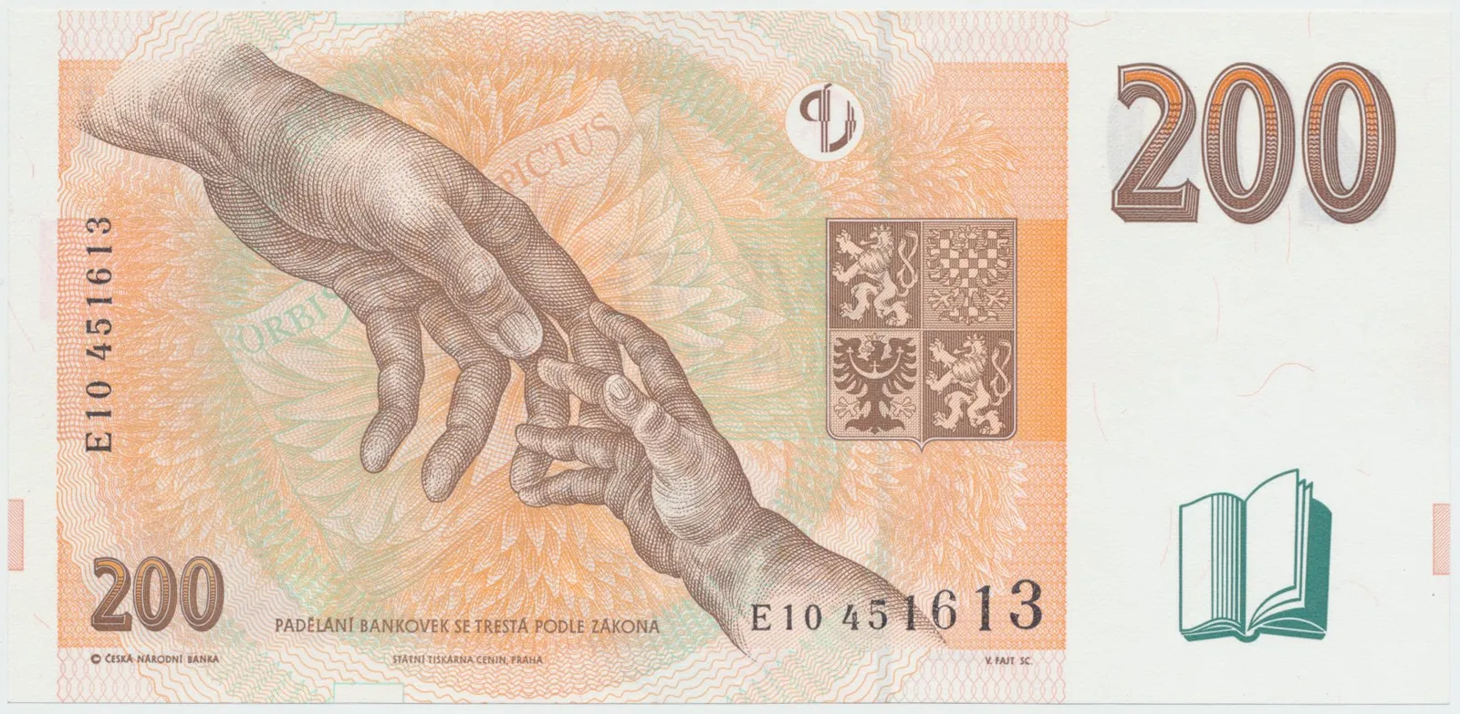 Česká republika, 200 Koruna 1998, série E, Hej.CZ24aE