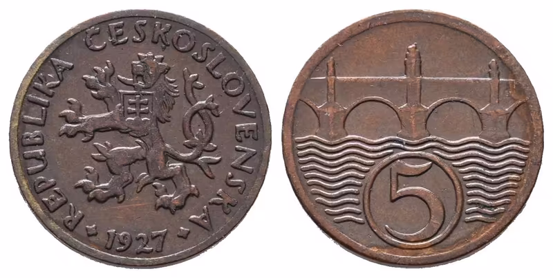 5 Haléř 1927