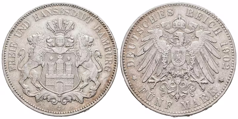 Hamburg, 5 Marka 1902