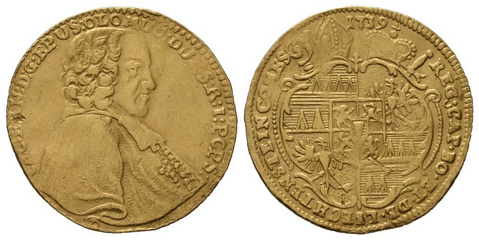 Olomouc - biskupství, Jakub Arnošt Liechtenstein, 1738 - 1745 — 1