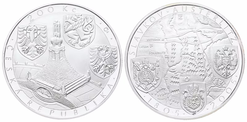 200 Kč 2005 - Bitva u Slavkova, PROOF