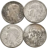 Polsko, 2 Zloté 1934 - 4 kusy