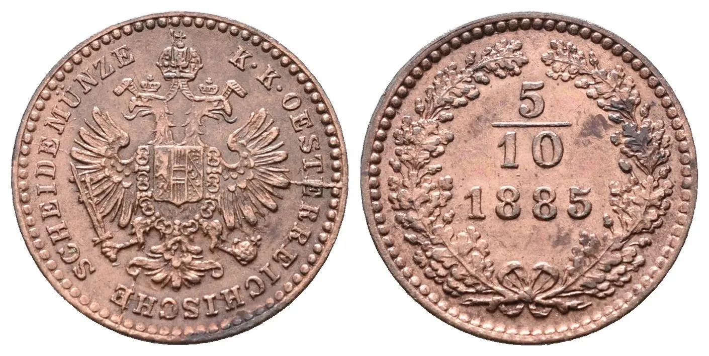 5/10 Krejcar 1885
