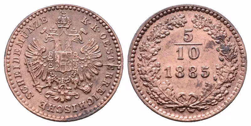 5/10 Krejcar 1885
