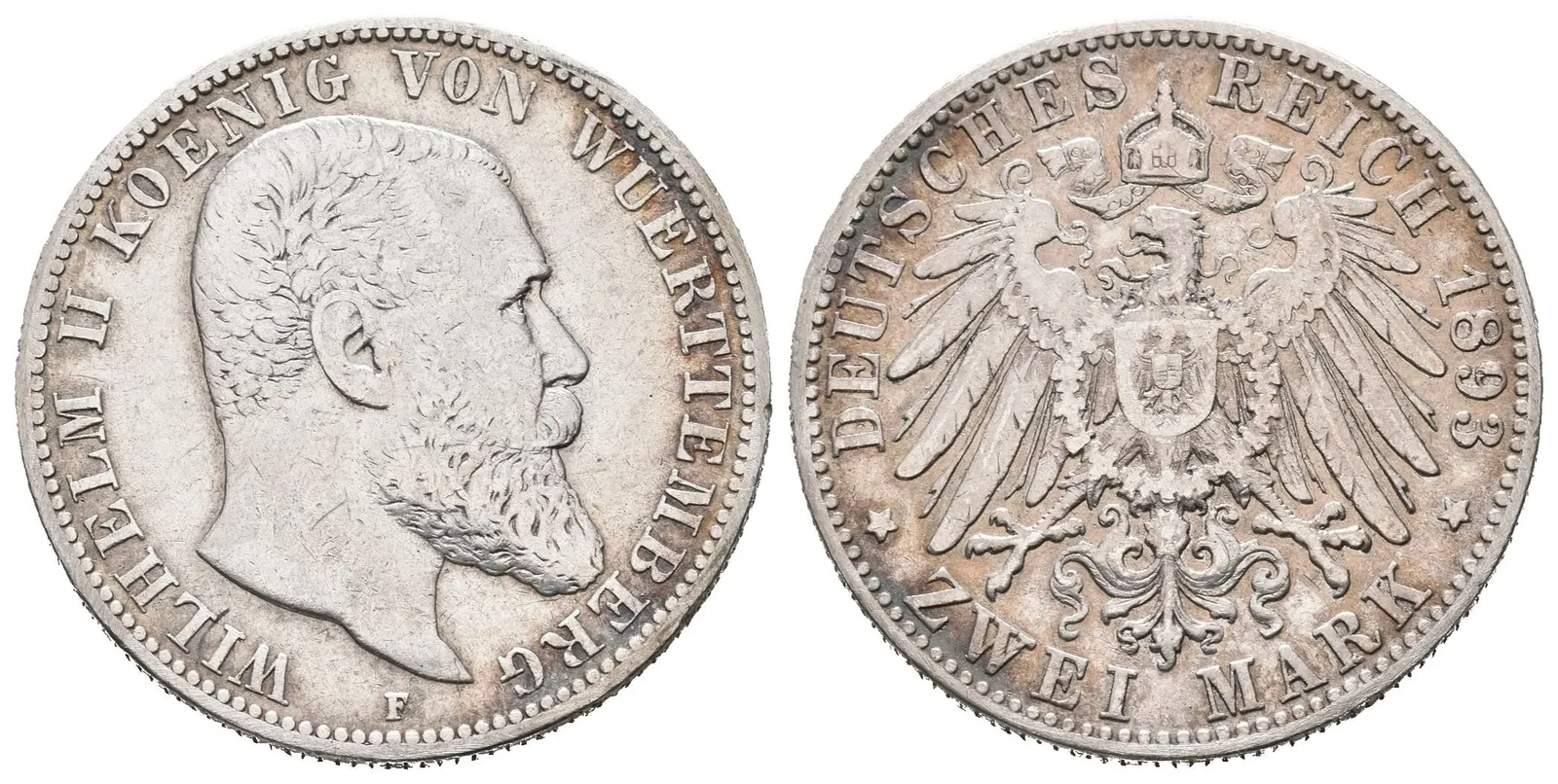 Württembersko, 2 Marka 1893