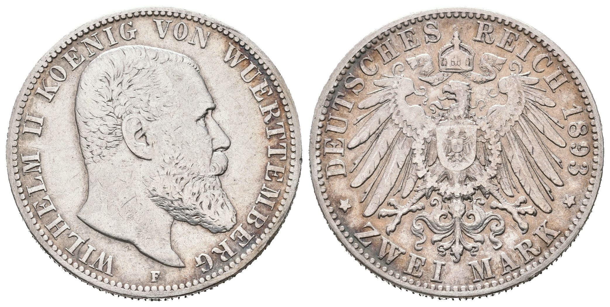 Württembersko, 2 Marka 1893