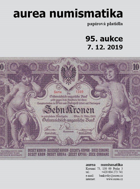 95. Aukce - papírová platidla