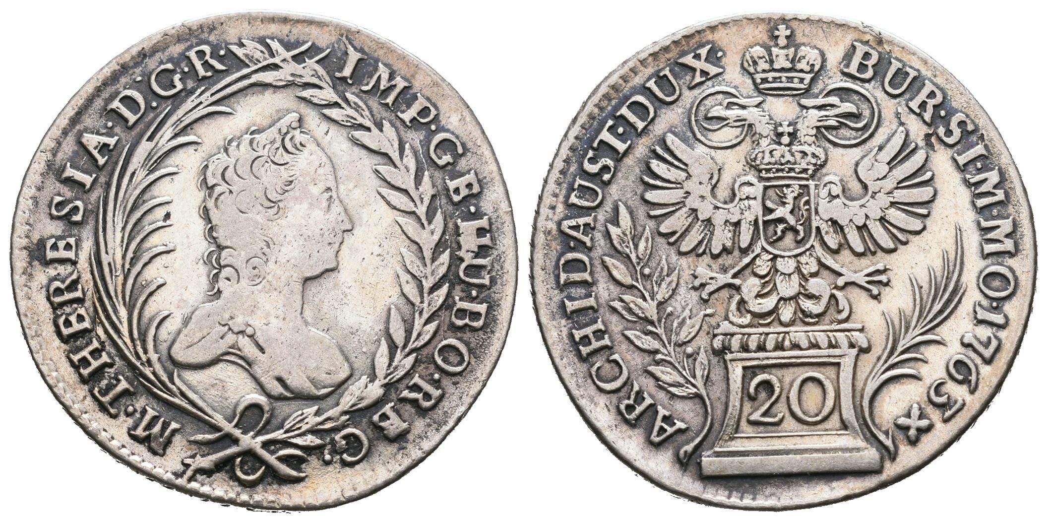 Marie Terezie, 20 Krejcar 1763, Praha