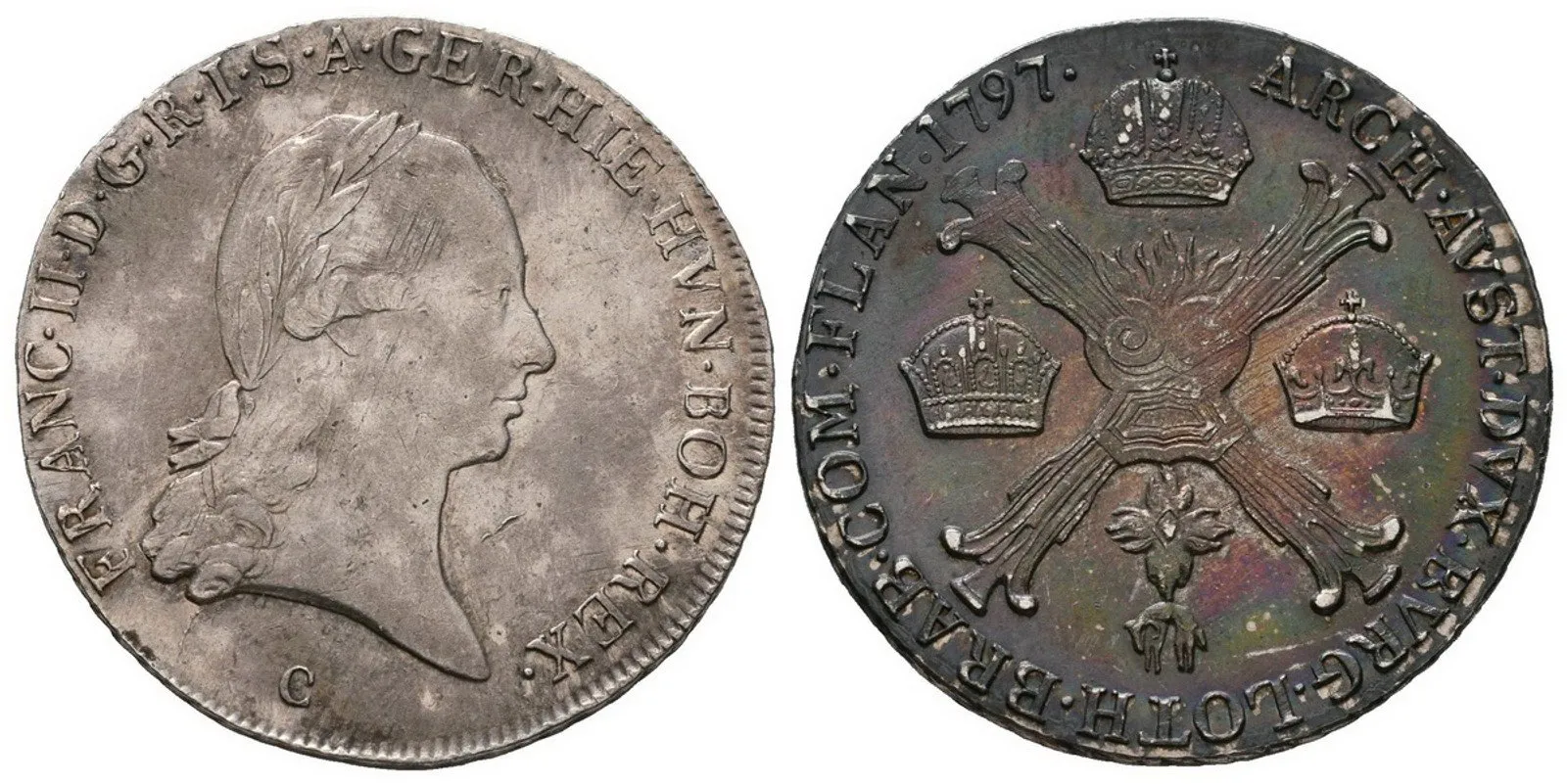 František II., 1/4 Tolar křížový 1797 C, Praha