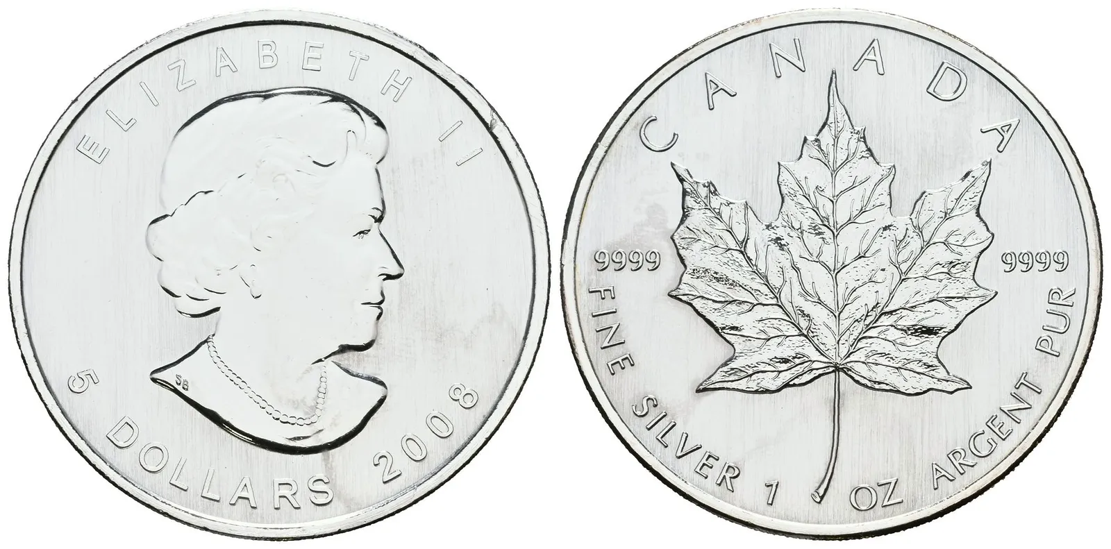 Kanada, 5 Dollars 2008 - Maple Leaf