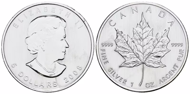 Kanada, 5 Dollars 2008 - Maple Leaf