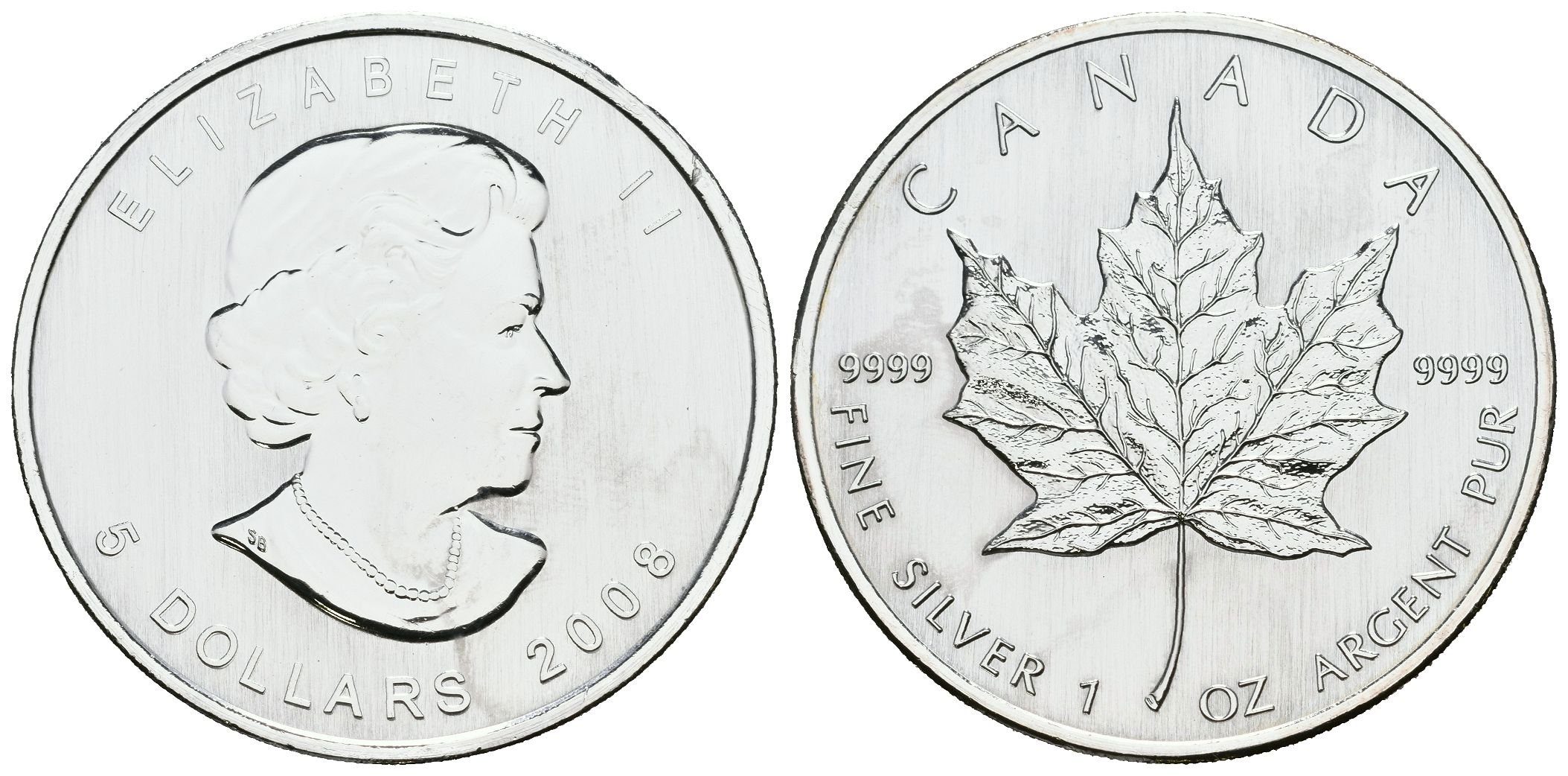Kanada, 5 Dollars 2008 - Maple Leaf