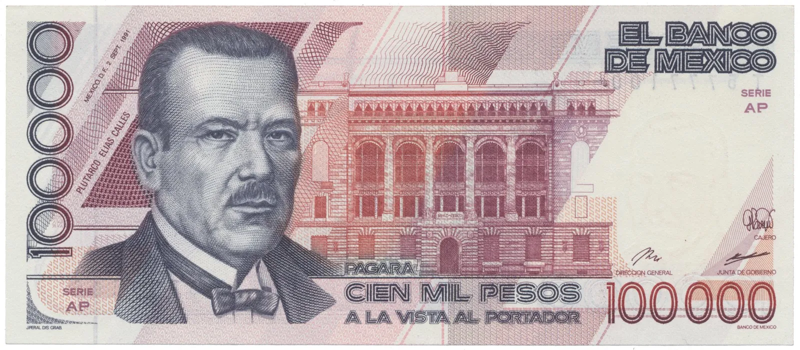 Mexiko, 100.000 Pesos 1991, P.94b