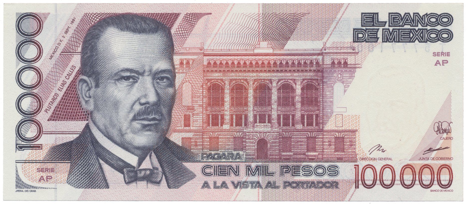 Mexiko, 100.000 Pesos 1991, P.94b