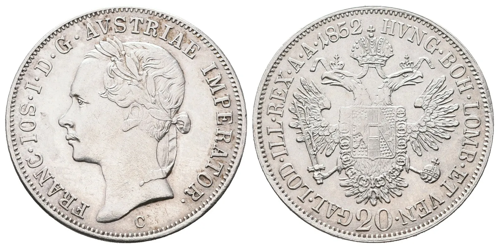 20 Krejcar 1852 C