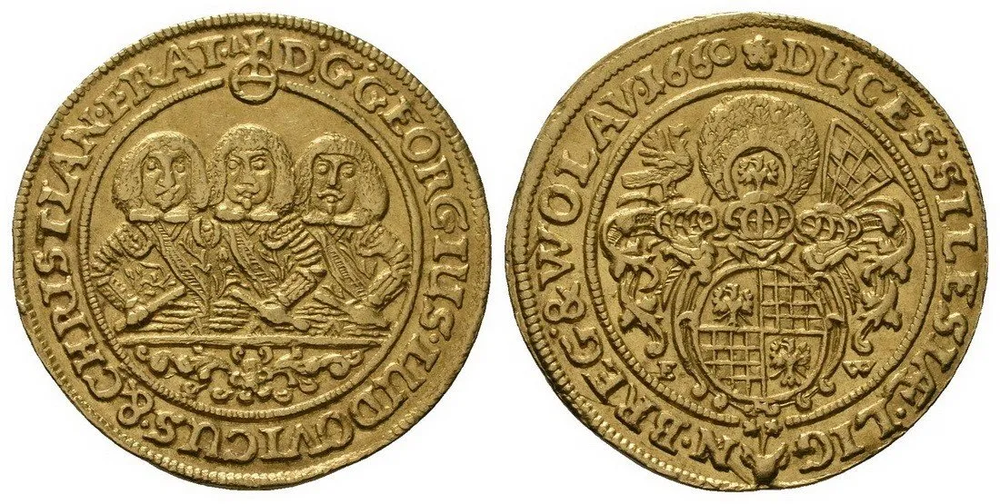 Slezsko, Lehnice - Břeh, Georg, Ludwig a Christian, 1639 - 1663 — 1