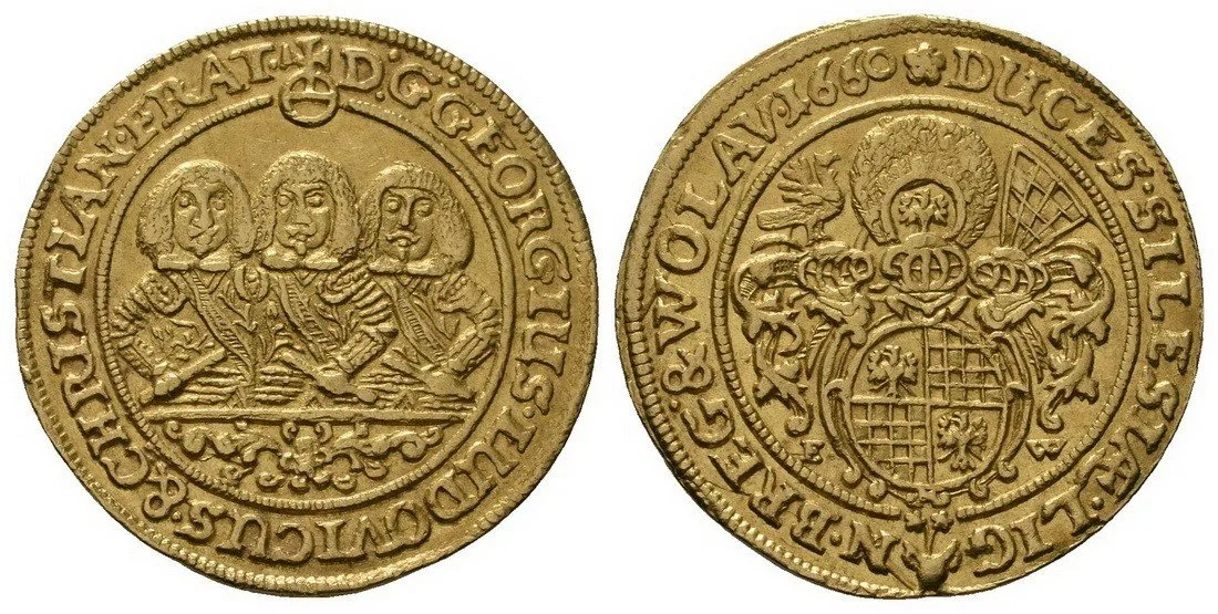 Slezsko, Lehnice - Břeh, Georg, Ludwig a Christian, 1639 - 1663 — 1