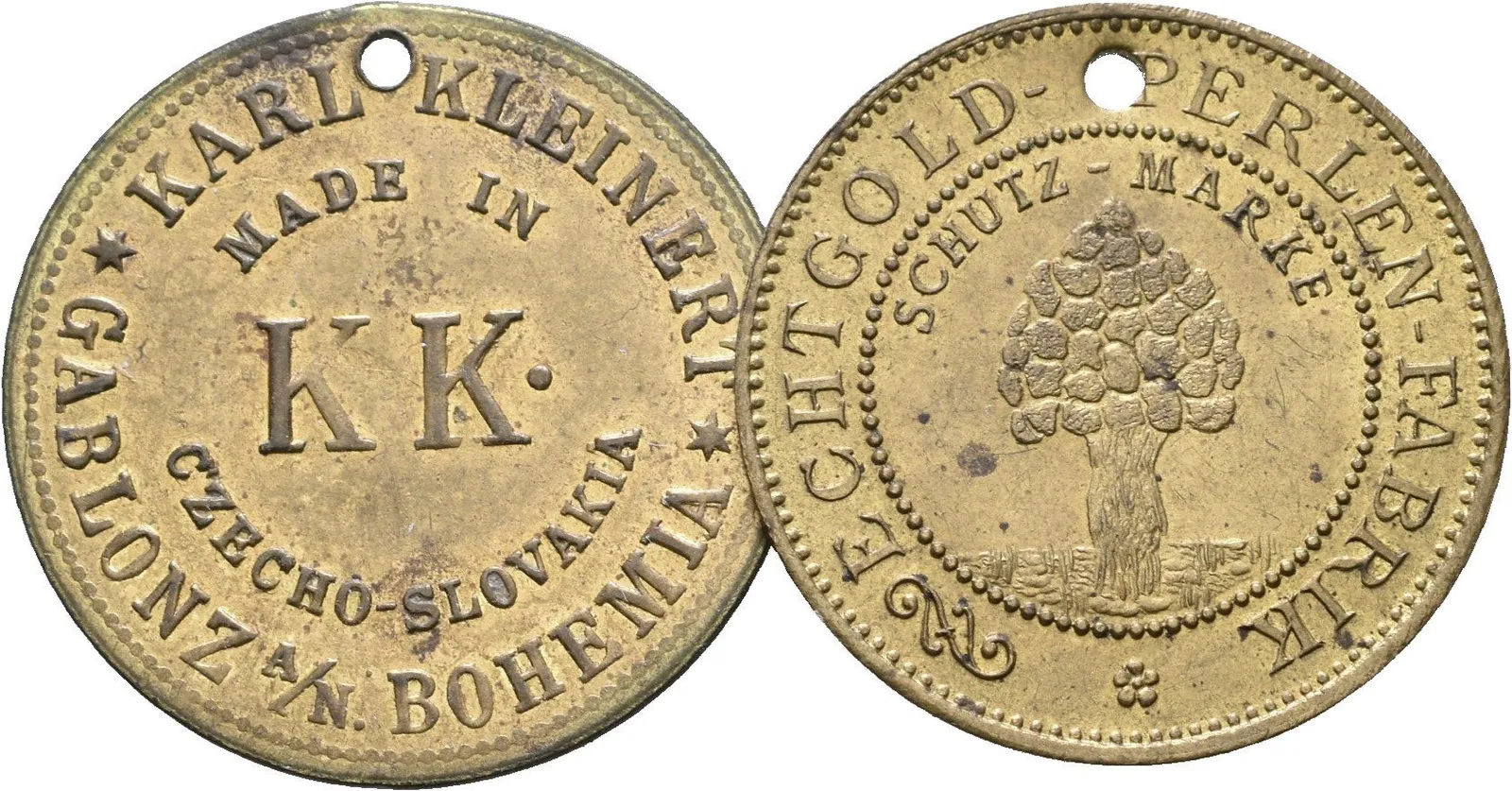 Jablonec n. Nisou / Gablonz - Karl Kleinert a Echtgold-Perlen-Fabrik. — 1