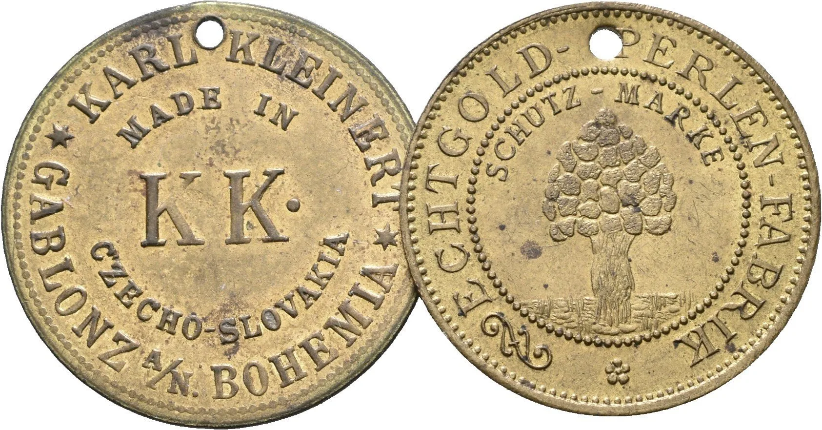 Jablonec n. Nisou / Gablonz - Karl Kleinert a Echtgold-Perlen-Fabrik. — 1