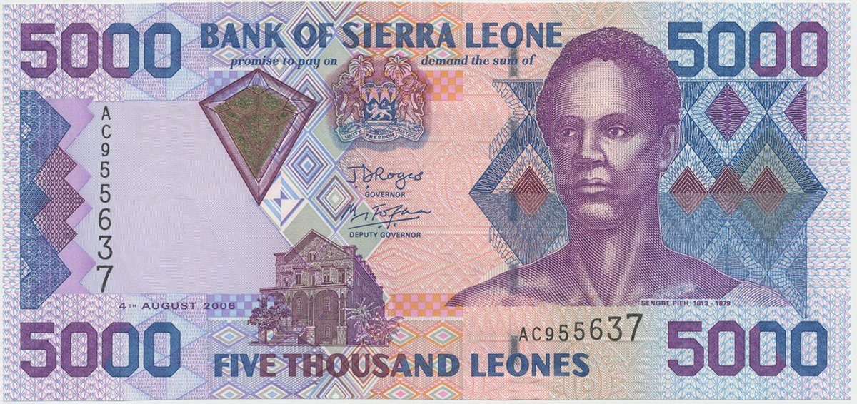 Sierra Leone, 5000 Leones 2006, P.27c