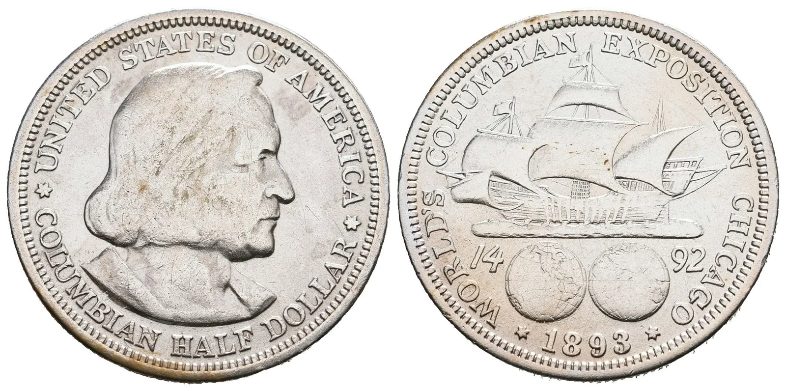 USA, 1/2 Dollar 1893 - Kolumbus