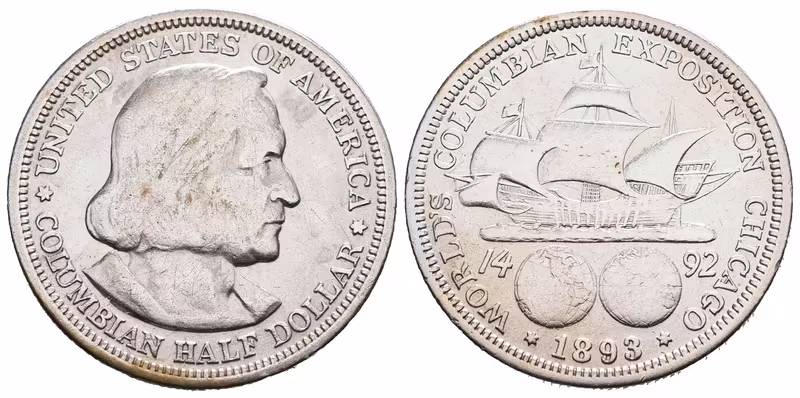 USA, 1/2 Dollar 1893 - Kolumbus