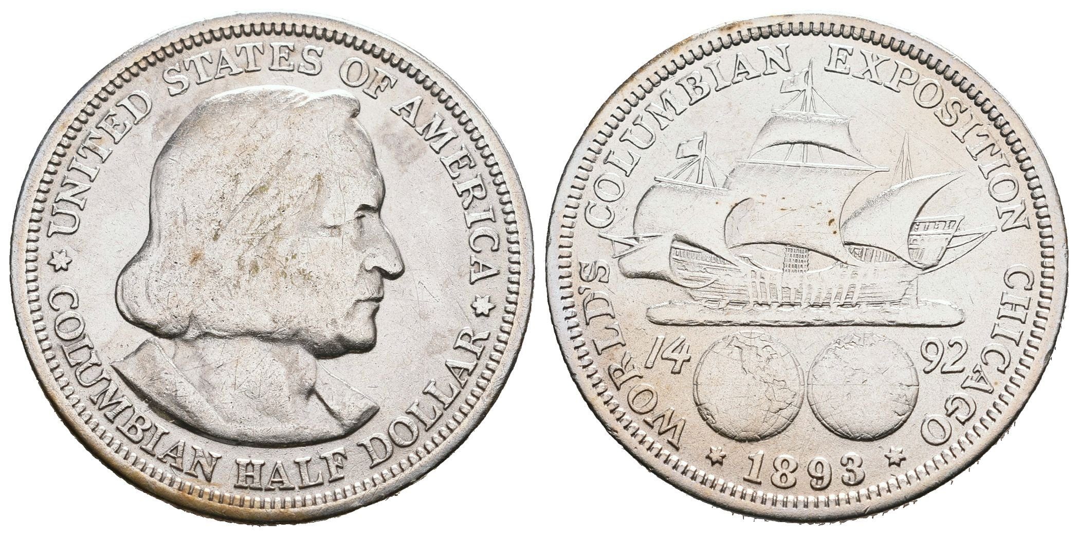 USA, 1/2 Dollar 1893 - Kolumbus