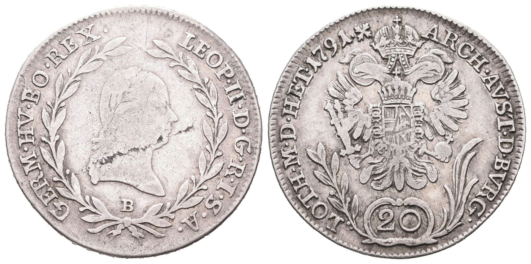 20 Krejcar 1791 B