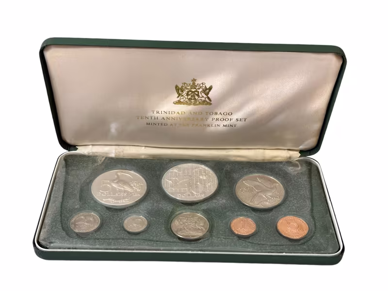 Trinidad, Sada oběžných a pamětních mincí 1972 PROOF