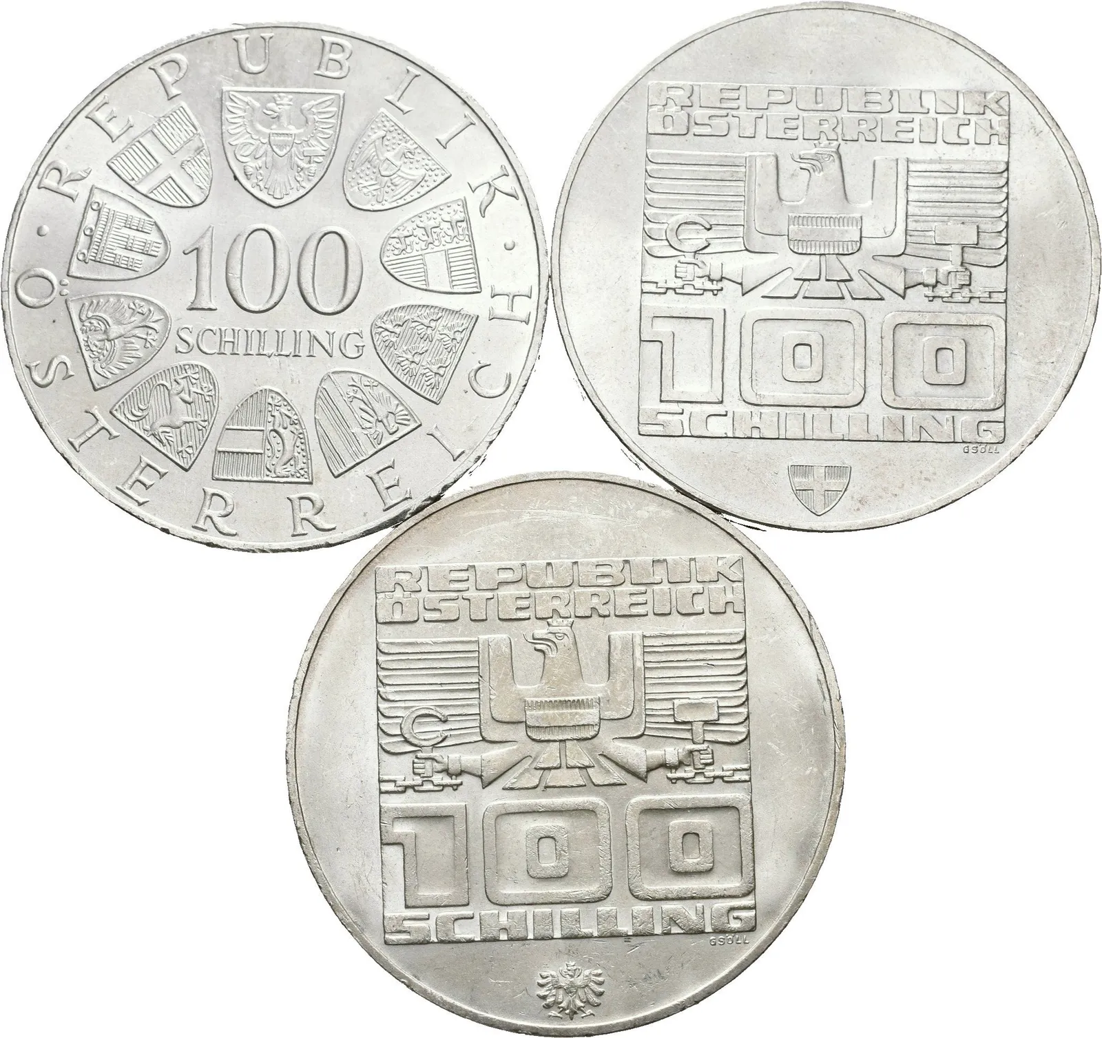 100 Schilling 1976 - XII. ZOH, různé motivy, — 1