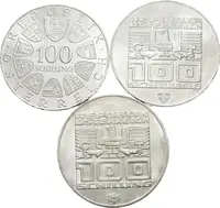 100 Schilling 1976 - XII. ZOH, různé motivy, — 1