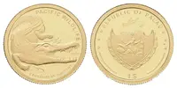 1 dolar - 2007 - Au 1,24 g - 999.9/1000 - Krokodýl mořský