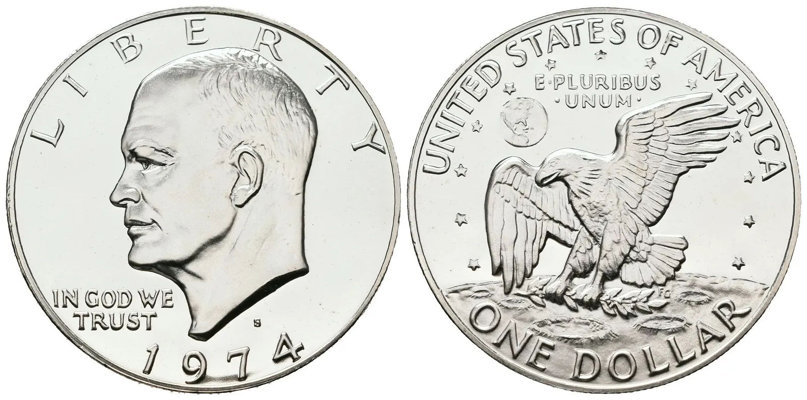 USA, 1 Dollar 1974 - Dwight D. Eisenhower, PROOF