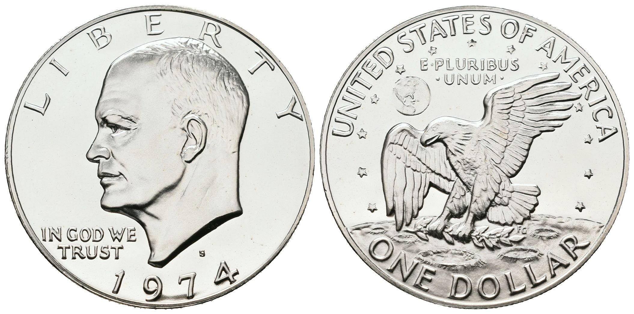 USA, 1 Dollar 1974 - Dwight D. Eisenhower, PROOF
