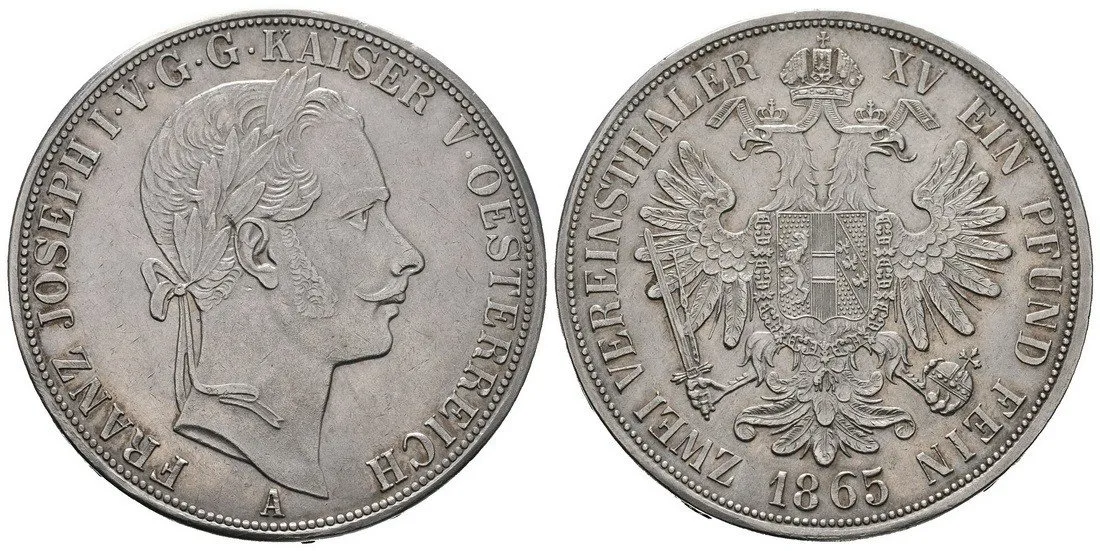 Rakouská a spolková měna, 1857 - 1892 — 1