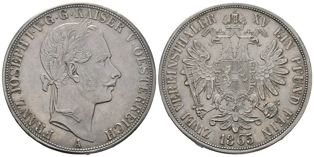 Rakouská a spolková měna, 1857 - 1892 — 1