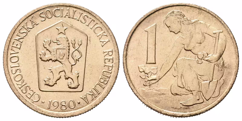 1 Koruna 1980