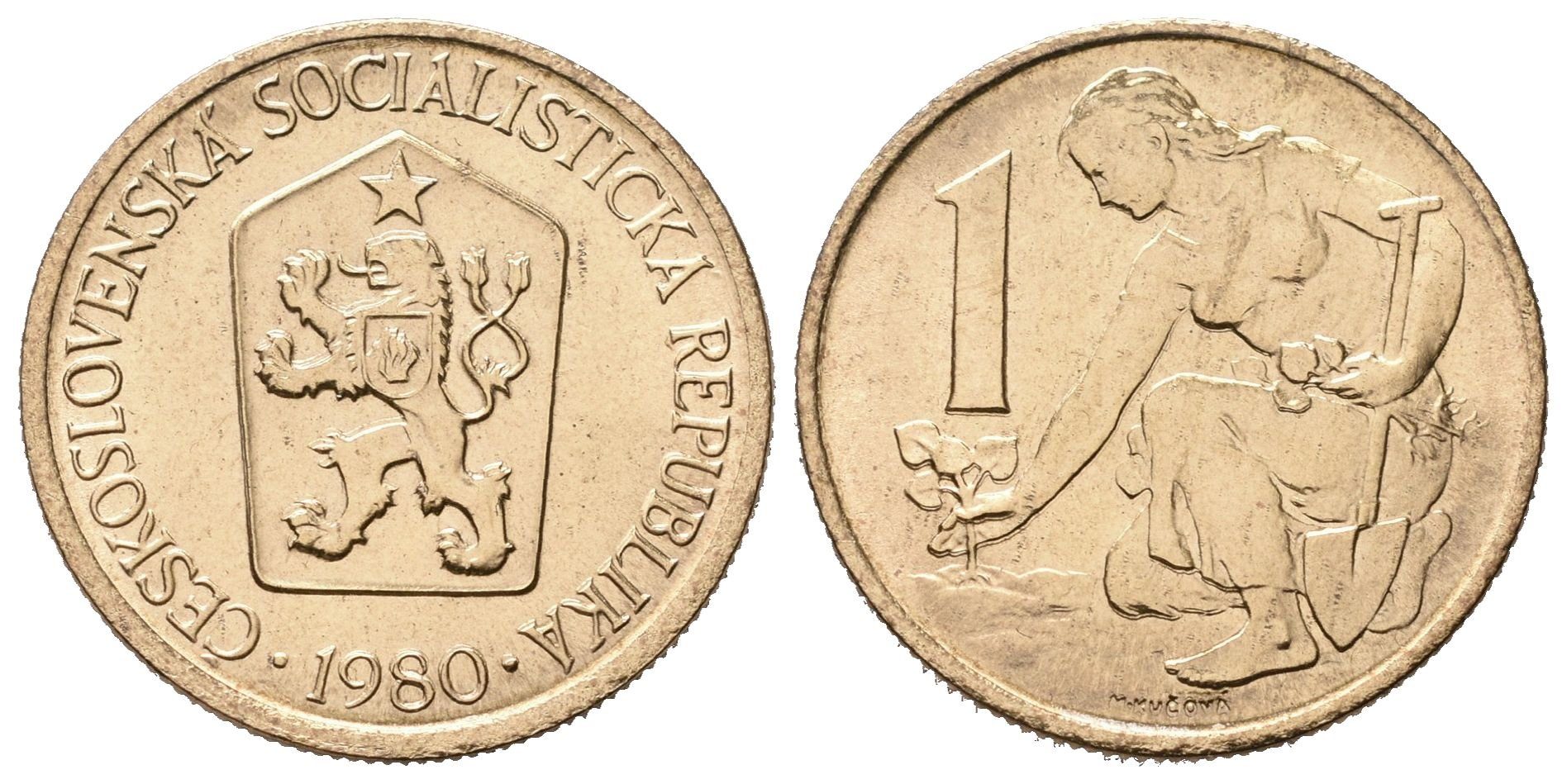 1 Koruna 1980